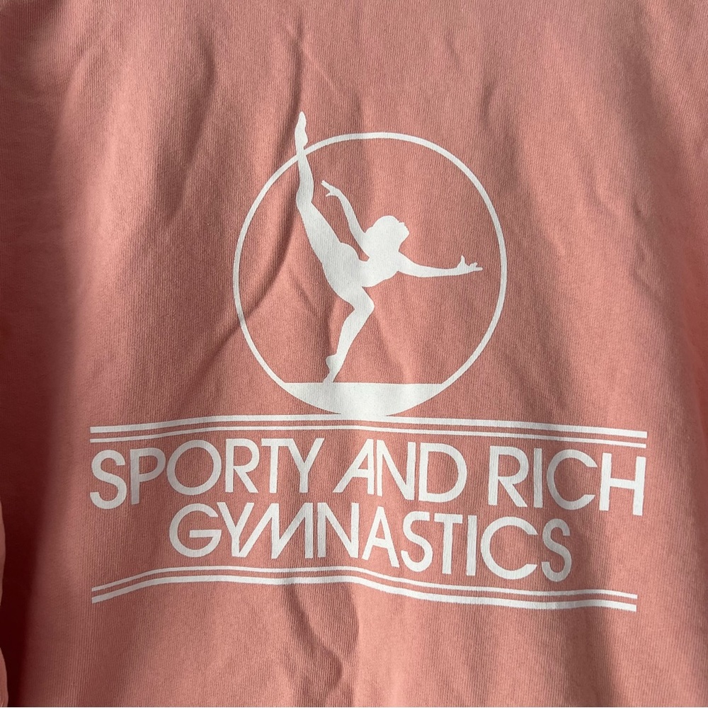Sporty & Rich Pink Gymnastics Crewneck Sweatshirt - Picture 4 of 11